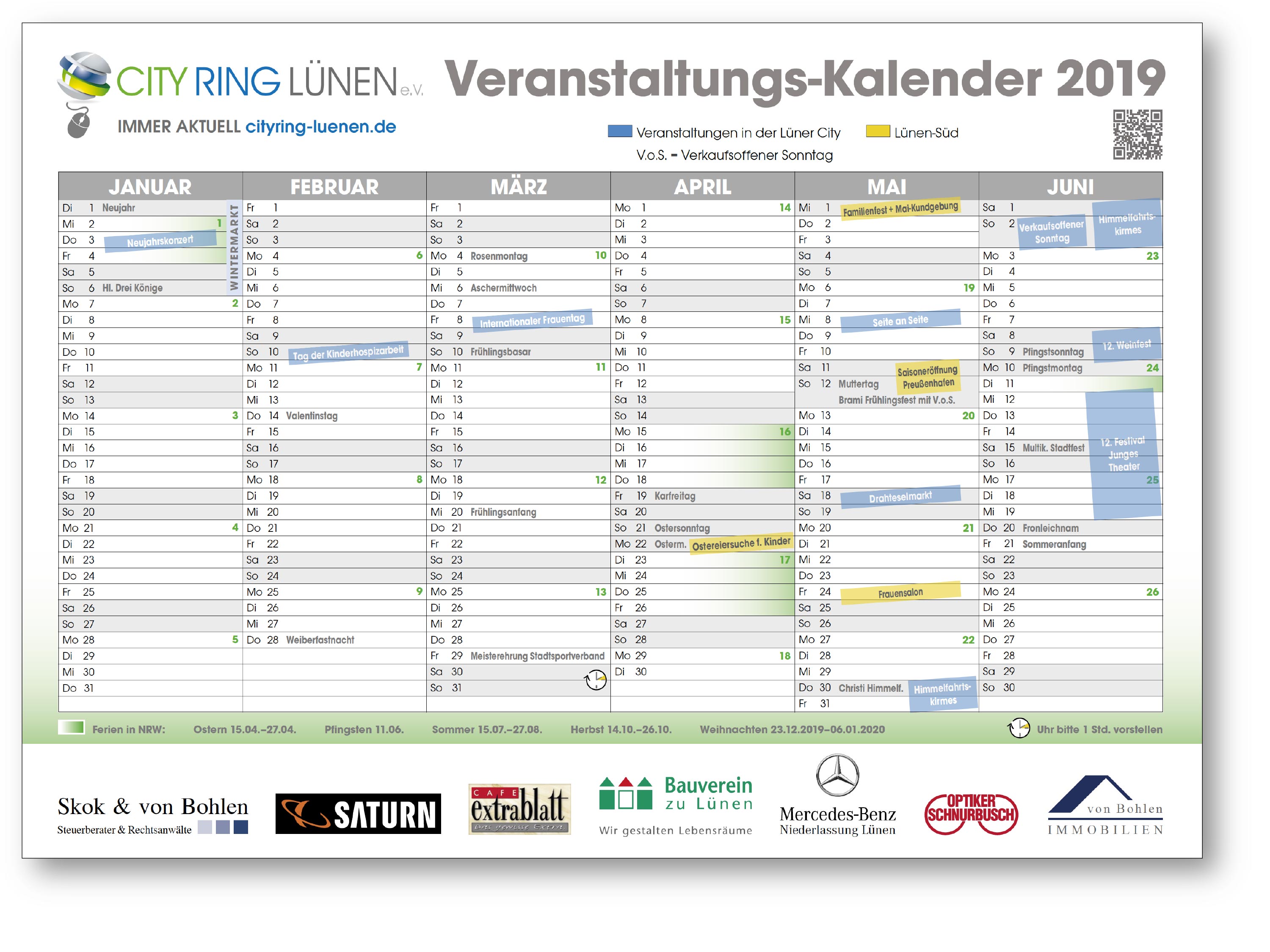 CITY RING Veranstaltungskalender 2019