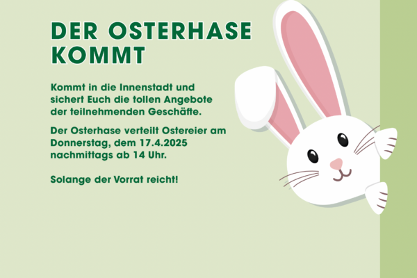 Der Osterhase kommt – noch einmal!